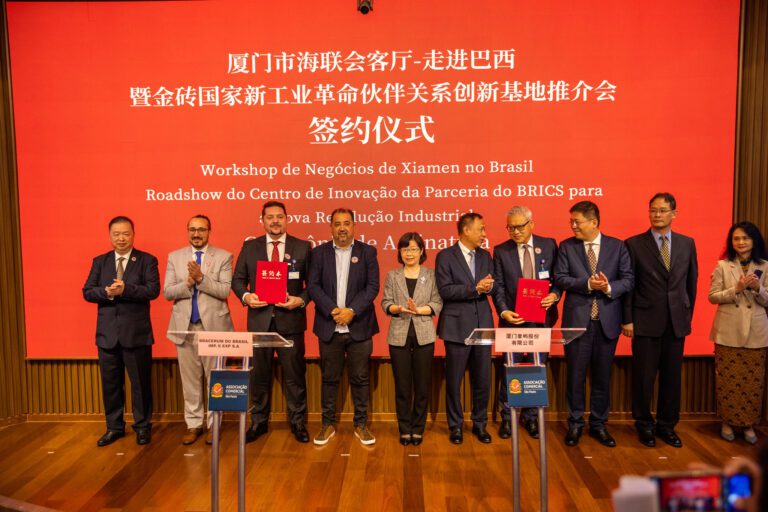 Evento com a prefeitura de Xiamen celebrou a assinatura de mais de US$ 1 bilhão em contratos no Brasil