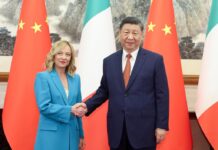 Xi Jinping recebe Giorgia Meloni na China