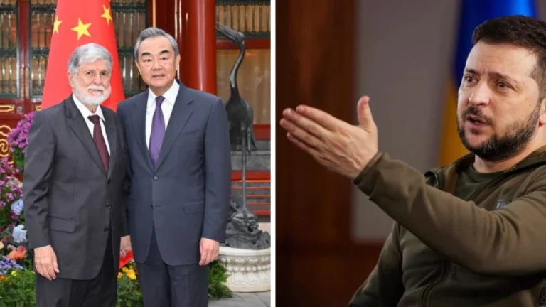 China rebate crítica de Zelensky a proposta de paz feita com o Brasil