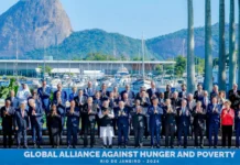 Foto de grupo dos líderes do G20 Brasil! Onde é que está o Biden?