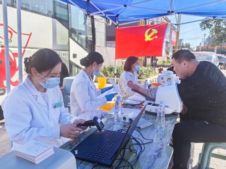 A Vila de Huji, no Distrito de Mudan, Realiza Atividade de Doação de Sangue Voluntária