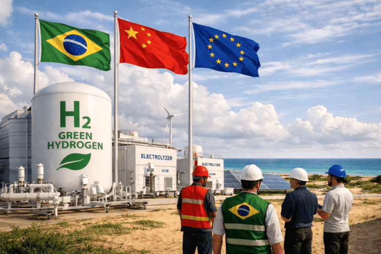 Brasil fecha parceria com China e Europa para produção de equipamentos de hidrogênio verde no Ceará