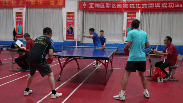 Primeiro Campeonato de Tênis de Mesa de Heze é aberto em Dingtao com participação de mais de 160 atletas