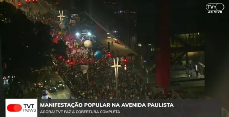 Movimentos ocupam a Paulista contra Centrão e tarifaço de Trump; acompanhe cobertura ao vivo pela Agência Brasil China e TVT