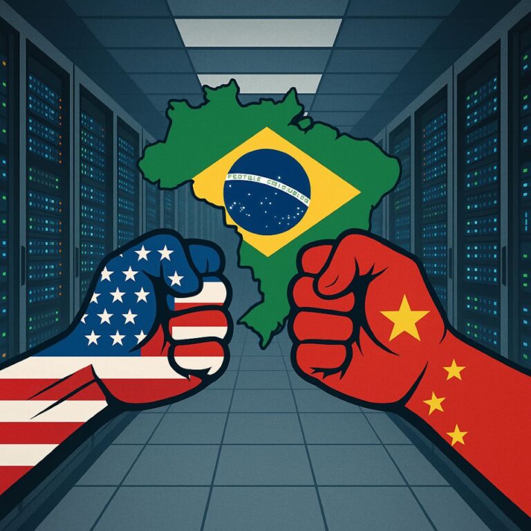 Data centers viram peça-chave da disputa tecnológica China–EUA no Brasil