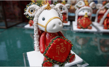 Zona Nova de Luxi em Heze: Escultura de Massa Transmite Afeto e Saúda o Ano Novo