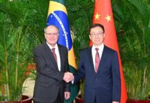 Alckmin e Han Zheng debatem comércio bilateral e salvaguardas sobre carne bovina