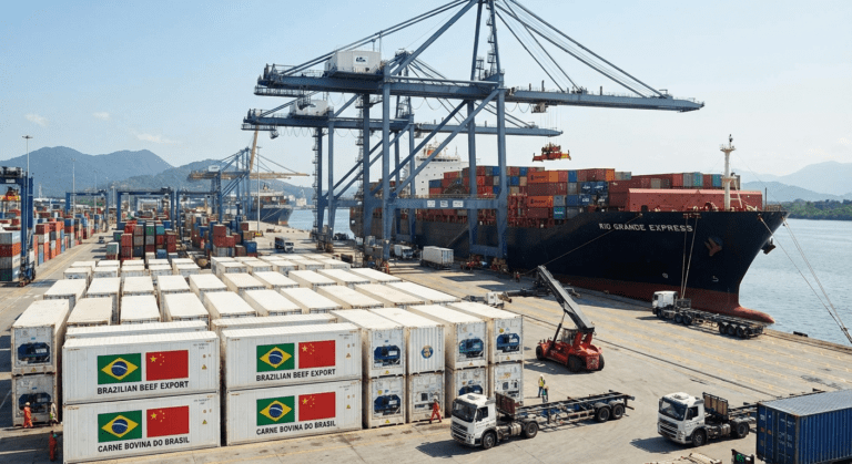 Governo Brasileiro Avalia Controle de Cotas de Carne Bovina para a China para Evitar Sobretaxa