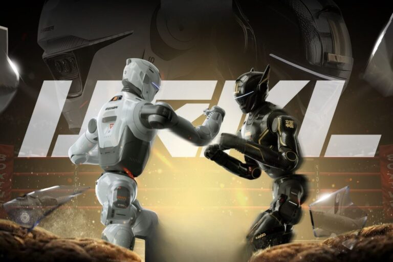 China lança primeira liga comercial de combate entre robôs humanoides