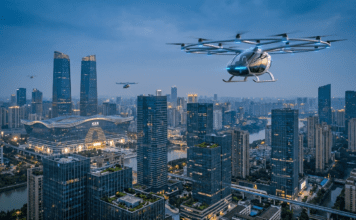 Chengdu realiza primeiro teste de táxi aéreo tripulado em zona urbana