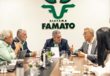 Famato e embaixador chinês discutem logística e novos caminhos para exportações brasileiras Famato recebe embaixador chinês