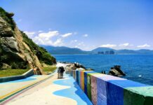 Visitando a Ilha Fenjiezhou, em Lingshui, Hainan